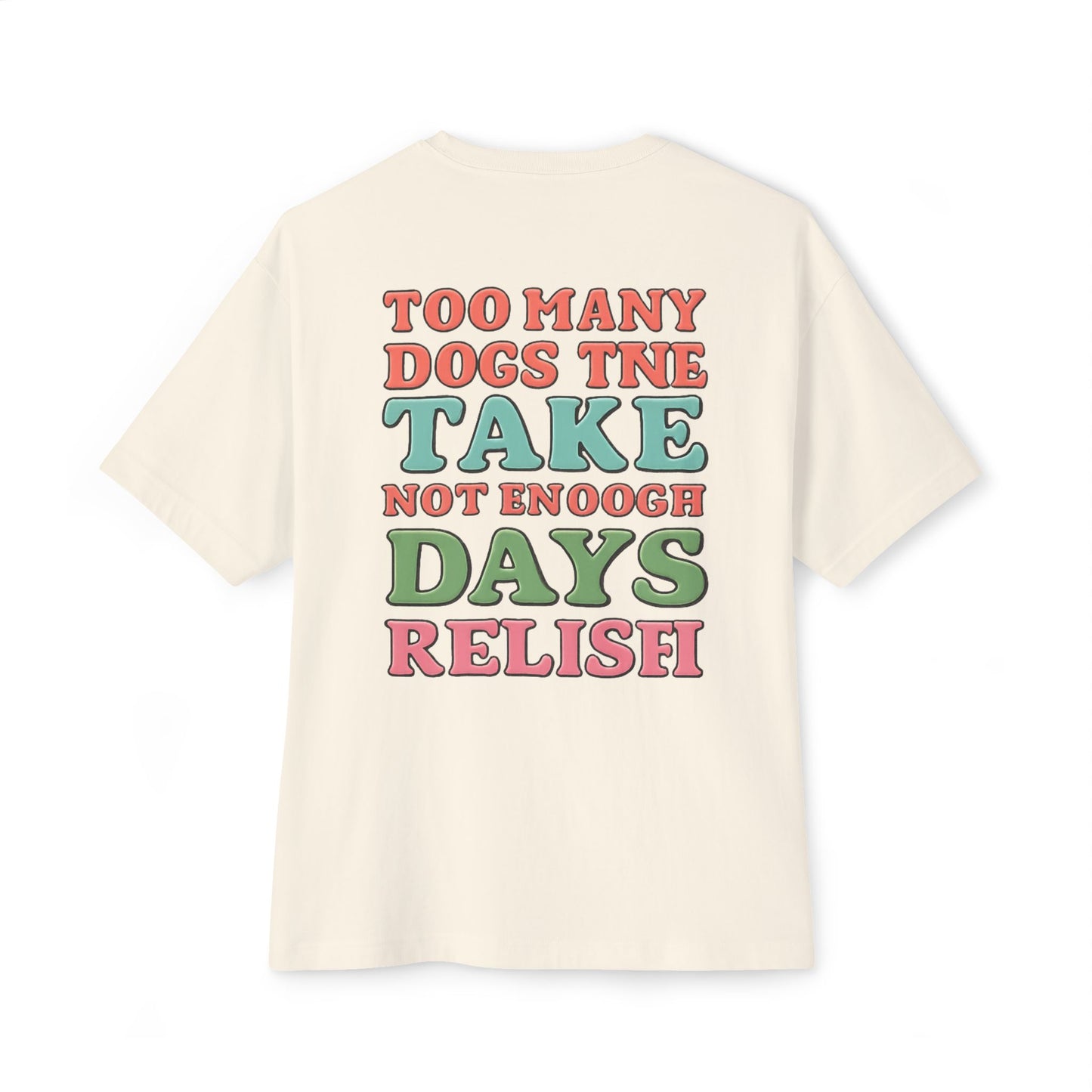 Fun Hot Dogs Unisex Oversized Tee