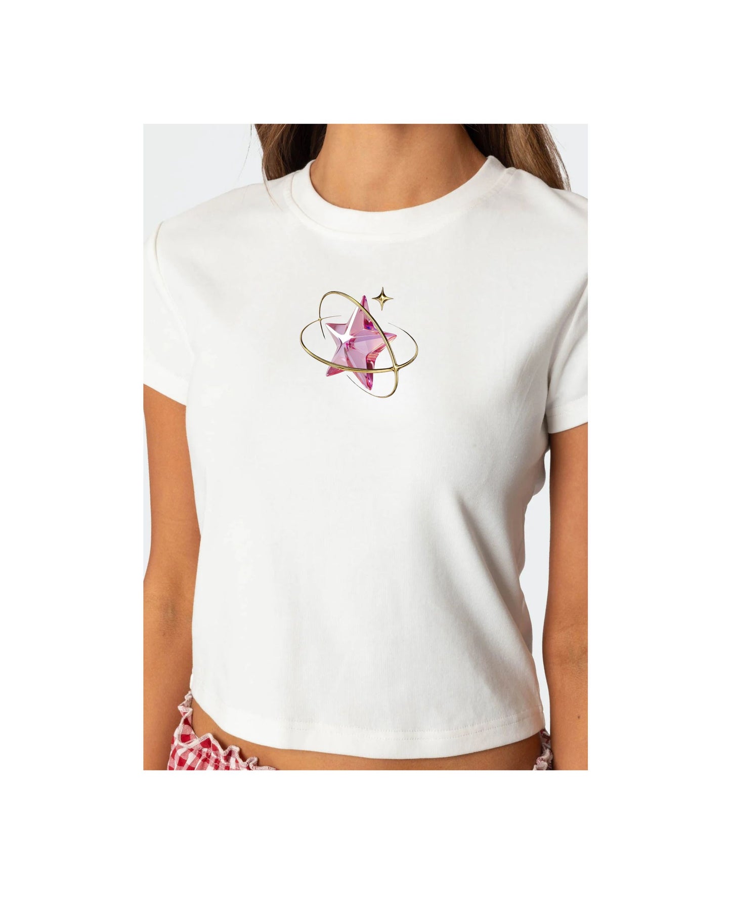 Cherries Graphic Cropped Top