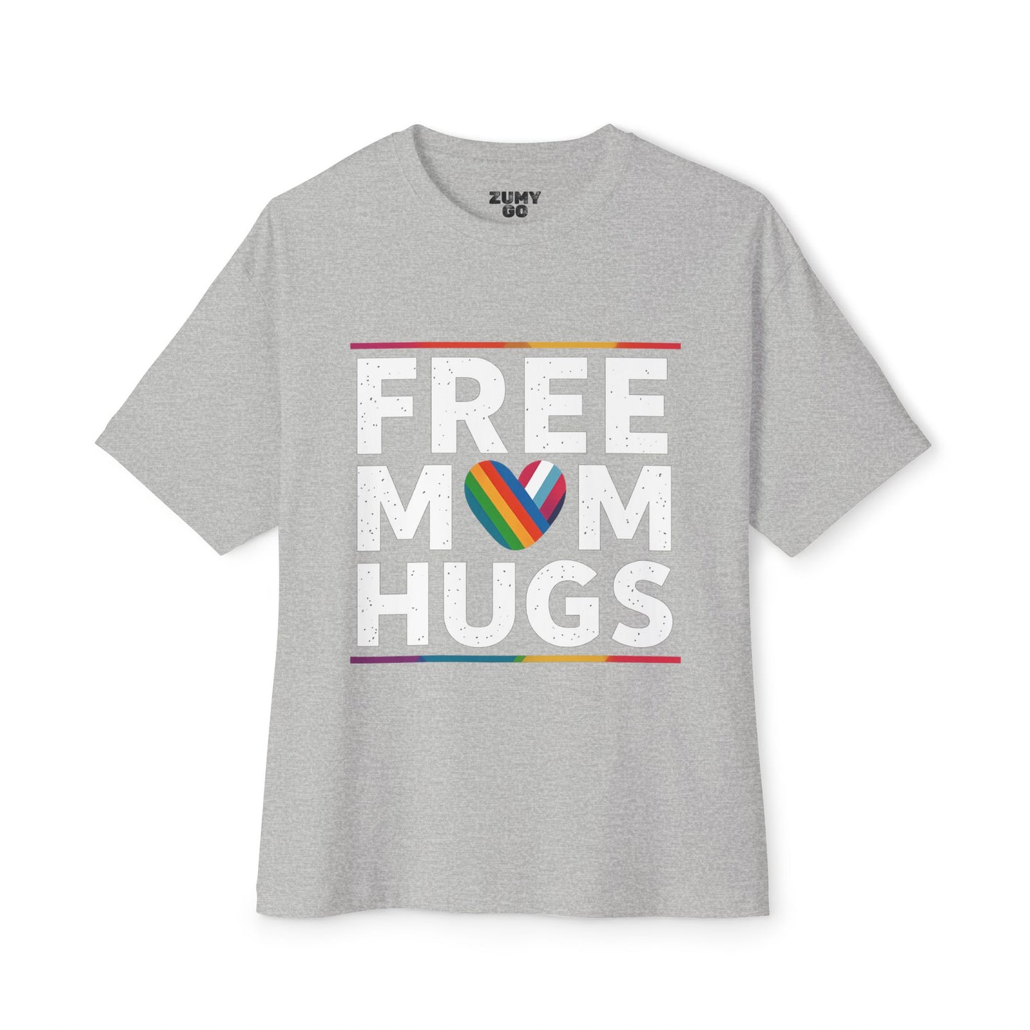 Pride Free Mom Hugs Oversized Tee