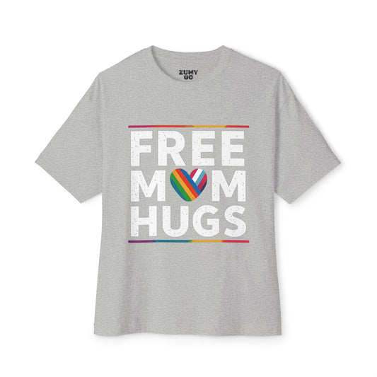 Pride Free Mom Hugs Oversized Tee