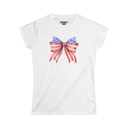 July 4th Bow Tee