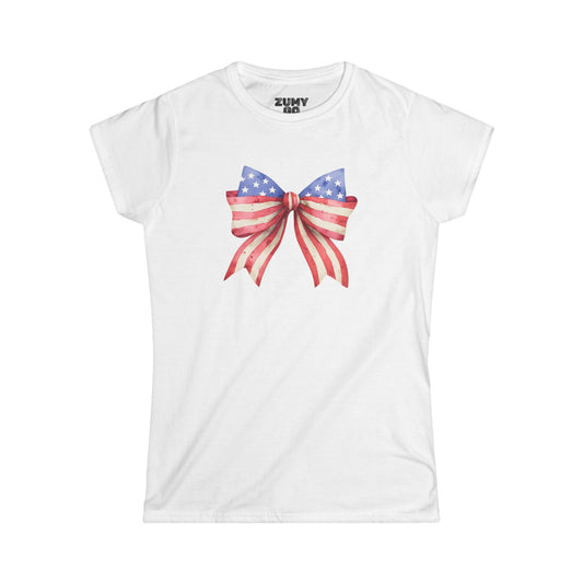 July 4th Bow Tee