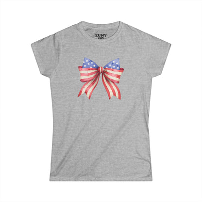 July 4th Bow Tee