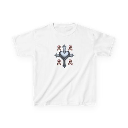 Cyber Heart Graphic Cropped Tee