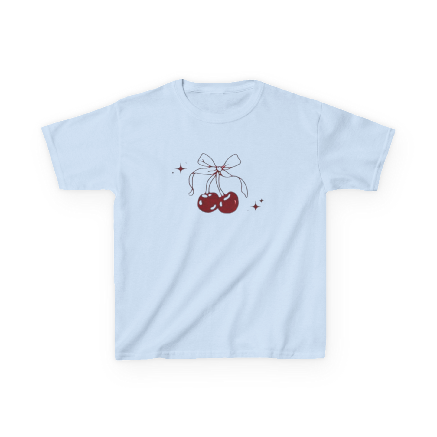 Cherries Graphic Cropped Top