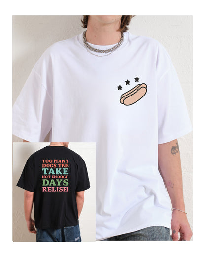 Fun Hot Dogs Unisex Oversized Tee